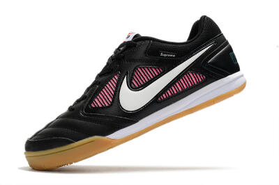 Supreme x Nike SB Gato IC Low-Tops Soccer Shoes - Black/White/Red