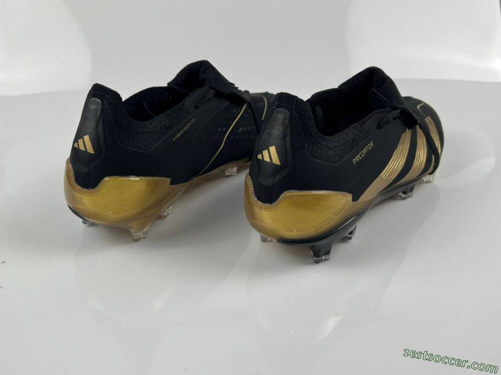 Adidas Predator Elite Tongue FG Low-Tops Soccer Cleats - Black/Gold