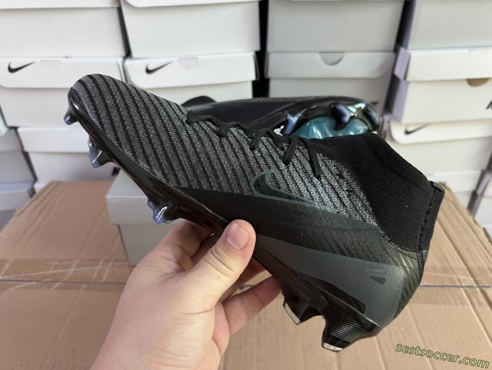 Nike Air Zoom Mercurial Superfly 10 Elite FG High-Tops Soccer Cleats - Black/Jade/Blue