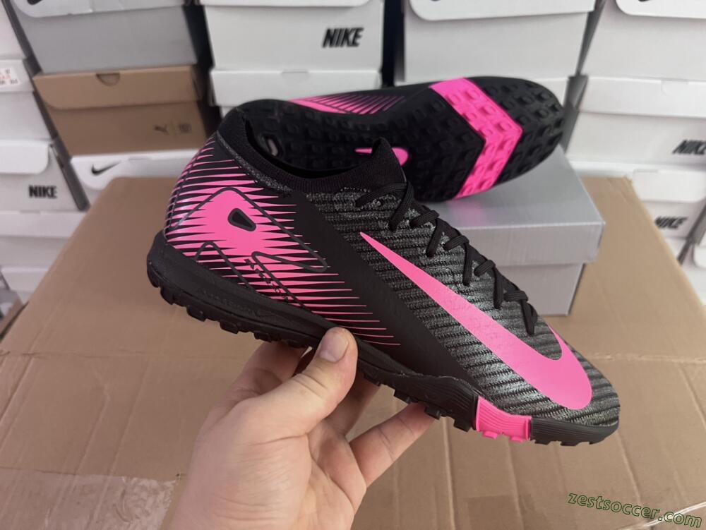 Nike Air Zoom Mercurial Vapor 16 Elite TF Low-Tops Soccer Shoes - Black/Pink