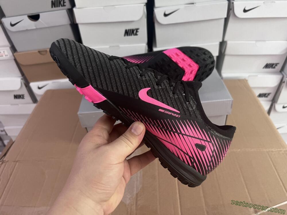 Nike Air Zoom Mercurial Vapor 16 Elite TF Low-Tops Soccer Shoes - Black/Pink
