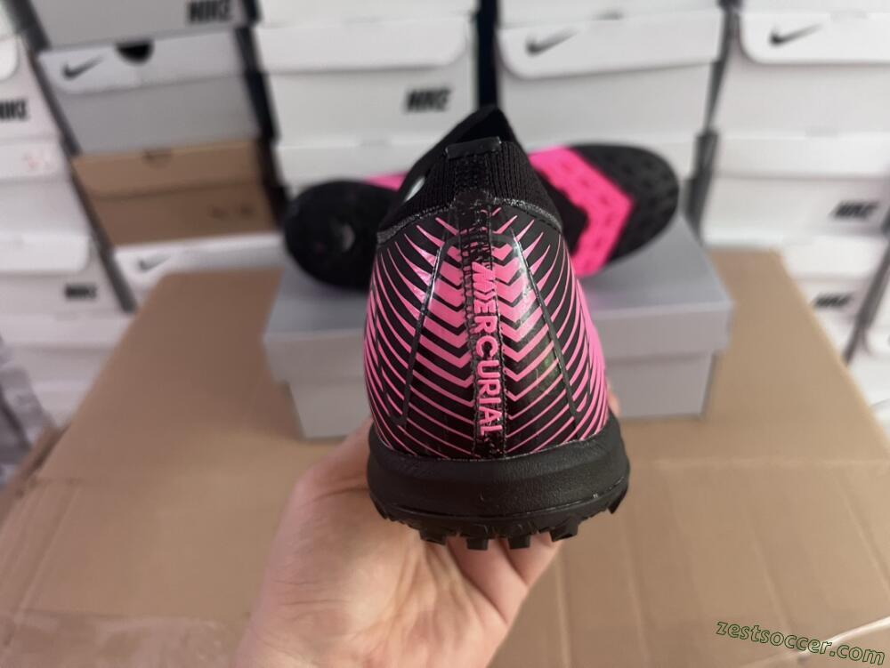 Nike Air Zoom Mercurial Vapor 16 Elite TF Low-Tops Soccer Shoes - Black/Pink