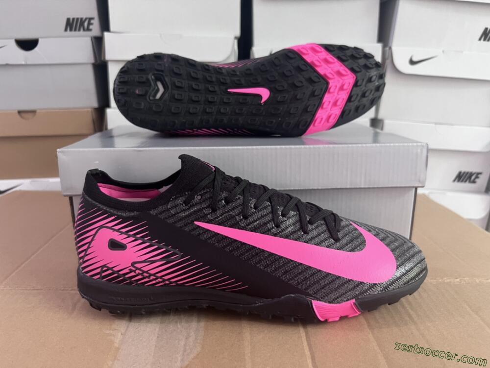 Nike Air Zoom Mercurial Vapor 16 Elite TF Low-Tops Soccer Shoes - Black/Pink