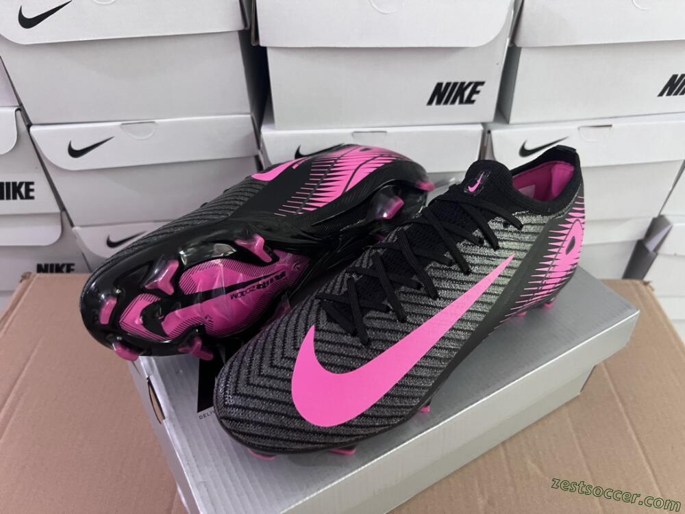 Nike Air Zoom Mercurial Vapor 16 Elite FG Low-Tops Soccer Cleats - Black/Pink