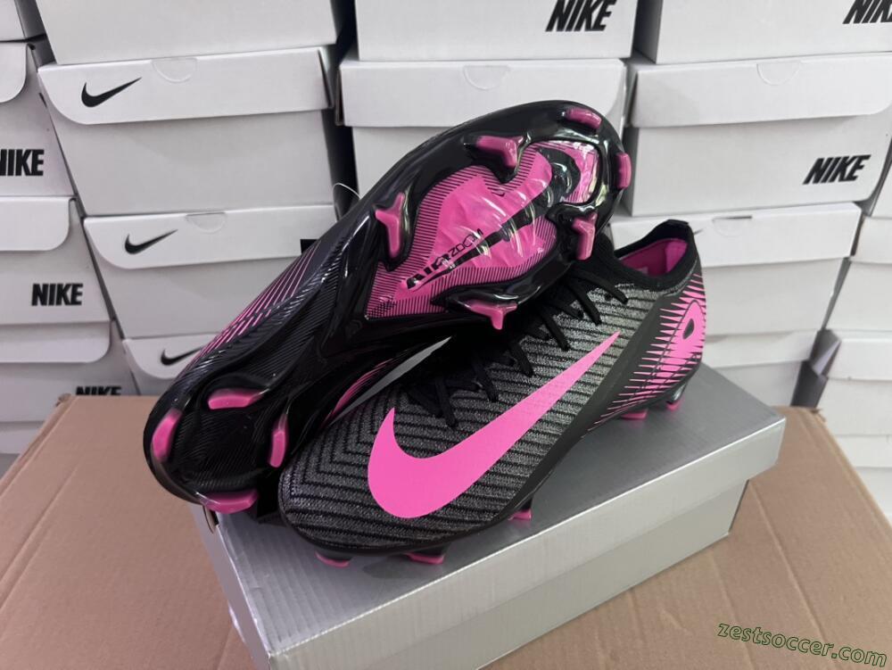 Nike Air Zoom Mercurial Vapor 16 Elite FG Low-Tops Soccer Cleats - Black/Pink
