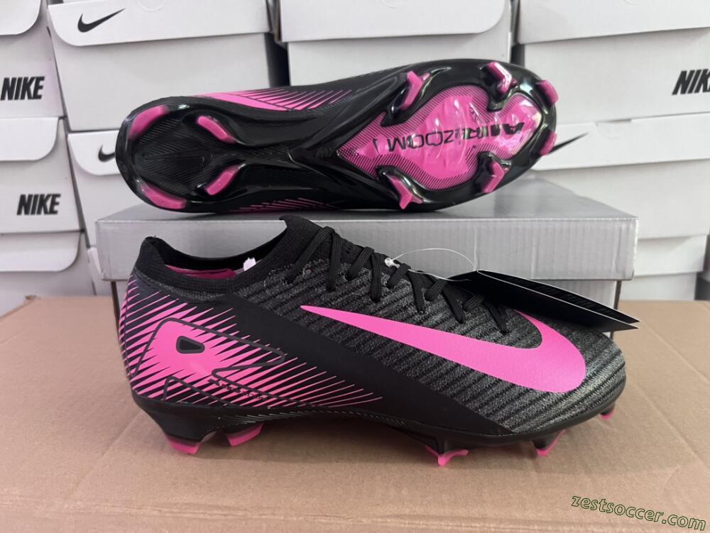 Nike Air Zoom Mercurial Vapor 16 Elite FG Low-Tops Soccer Cleats - Black/Pink