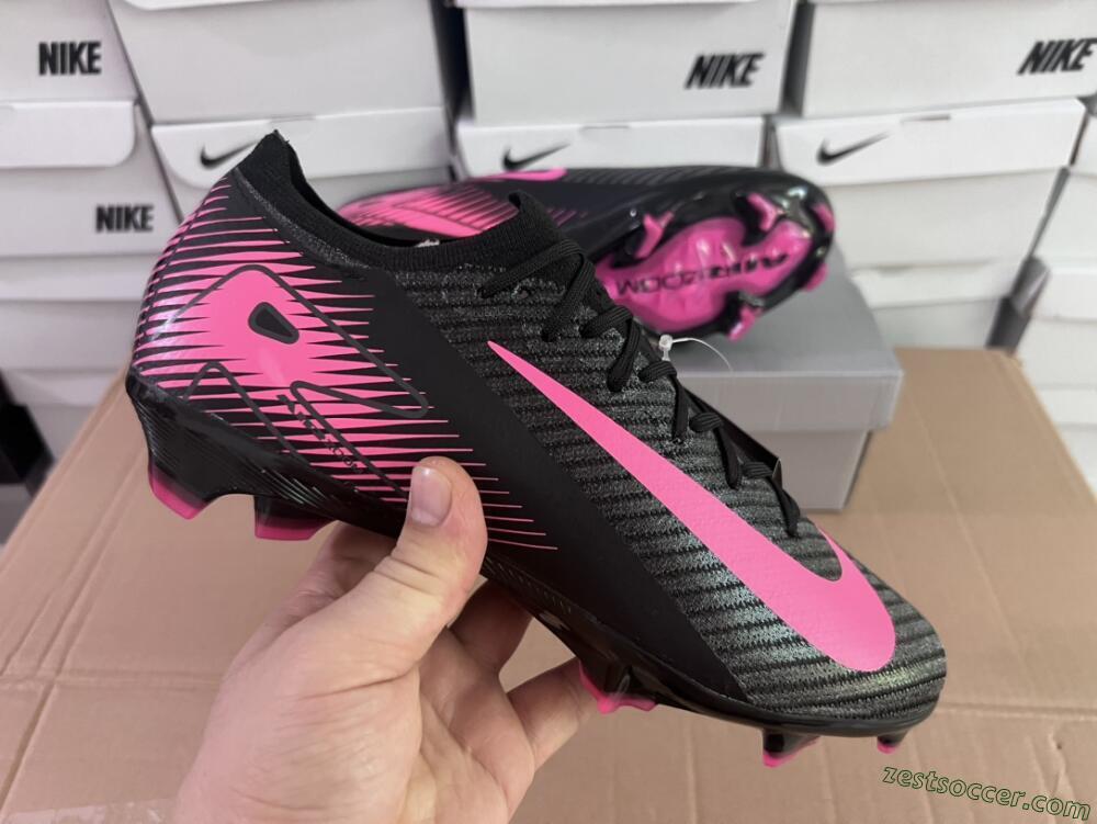 Nike Air Zoom Mercurial Vapor 16 Elite FG Low-Tops Soccer Cleats - Black/Pink