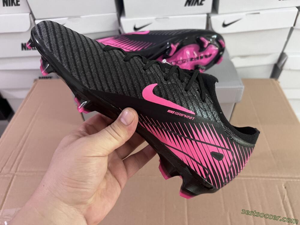 Nike Air Zoom Mercurial Vapor 16 Elite FG Low-Tops Soccer Cleats - Black/Pink