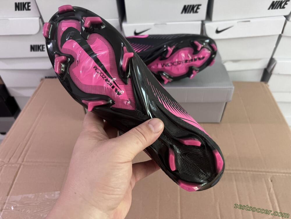 Nike Air Zoom Mercurial Vapor 16 Elite FG Low-Tops Soccer Cleats - Black/Pink