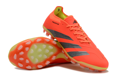 Adidas Predator 24 Elite AG Low-Tops Soccer Cleats - Red/Silver/Yellow