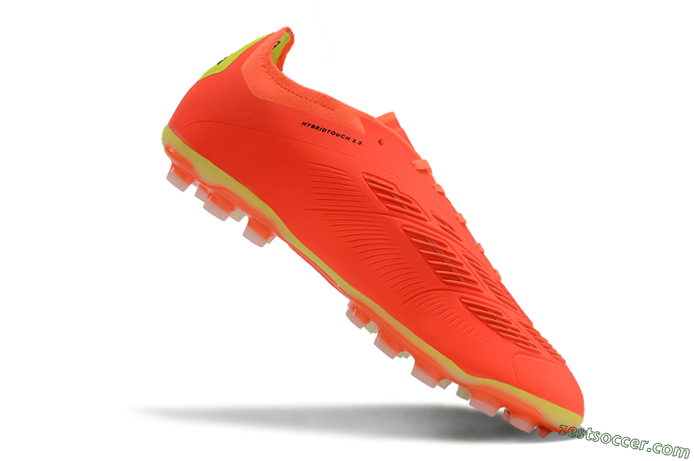 Adidas Predator 24 Elite AG Low-Tops Soccer Cleats - Red/Silver/Yellow 4