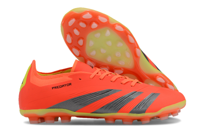 Adidas Predator 24 Elite AG Low-Tops Soccer Cleats - Red/Silver/Yellow