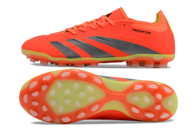 Adidas Predator 24 Elite AG Low-Tops Soccer Cleats - Red/Silver/Yellow