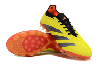 Adidas Predator 24 Elite AG Low-Tops Soccer Cleats - Yellow/Silver/Red