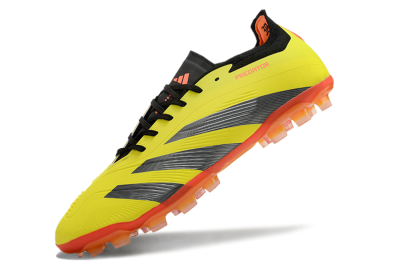 Adidas Predator 24 Elite AG Low-Tops Soccer Cleats - Yellow/Silver/Red