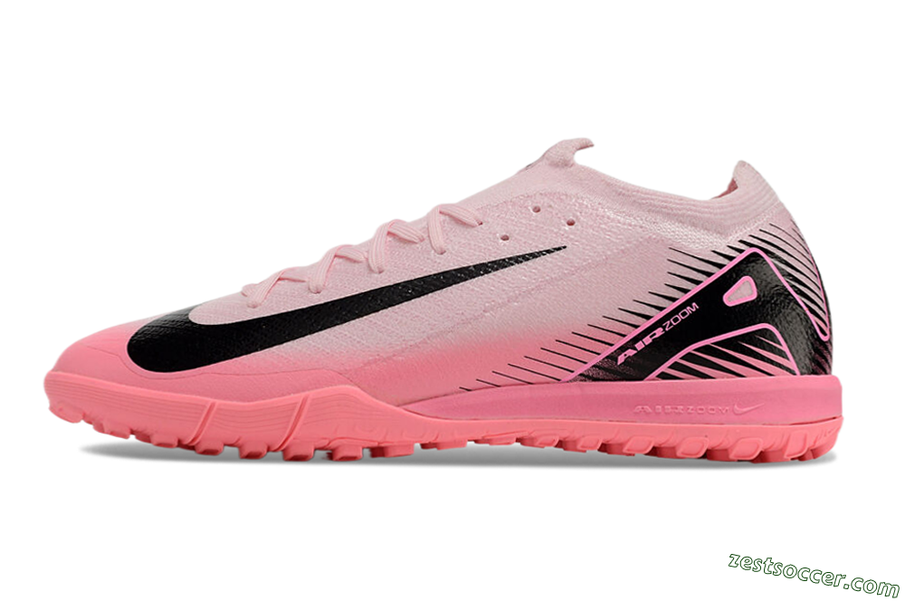 Nike Air Zoom Mercurial Vapor 16 Elite TF Low-Tops Soccer Shoes - Pink/White 2