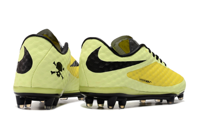 Nike Hypervenom Phantom FG Low-Tops Soccer Cleats - Yellow/Black/Silver