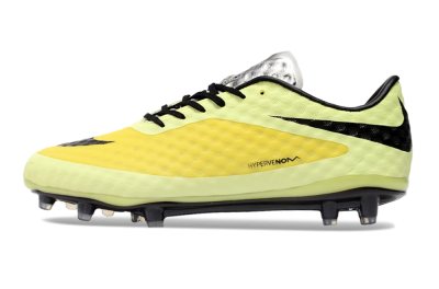 Nike Hypervenom Phantom FG Low-Tops Soccer Cleats - Yellow/Black/Silver
