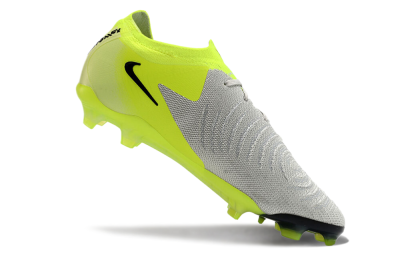 Nike Phantom GX Elite FG Low-Tops Soccer Cleats - Grey/Yellow/Black
