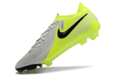 Nike Phantom GX Elite FG Low-Tops Soccer Cleats - Grey/Yellow/Black