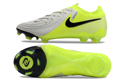 Nike Phantom GX Elite FG Low-Tops Soccer Cleats - Grey/Yellow/Black