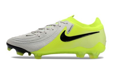 Nike Phantom GX Elite FG Low-Tops Soccer Cleats - Grey/Yellow/Black