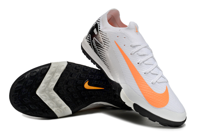 Nike Air Zoom Mercurial Vapor 16 Elite TF Low-Tops Soccer Shoes - White/Orange/Black