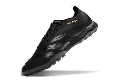 Adidas Predator 24 Elite TF Low-Tops Soccer Shoes - Black/Silver/Yellow