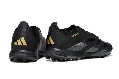 Adidas Predator 24 Elite TF Low-Tops Soccer Shoes - Black/Silver/Yellow