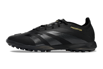 Adidas Predator 24 Elite TF Low-Tops Soccer Shoes - Black/Silver/Yellow