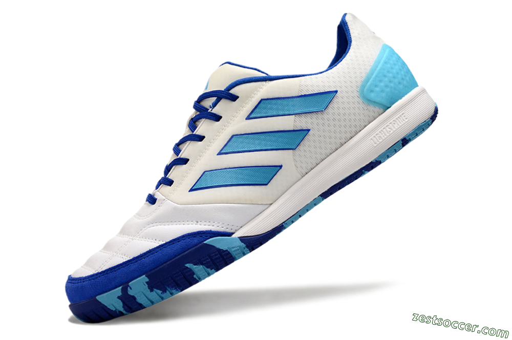 Adidas Top Sala Competition IC Low-Tops Soccer Shoes - White/Blue/Beige 5