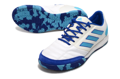 Adidas Top Sala Competition IC Low-Tops Soccer Shoes - White/Blue/Beige