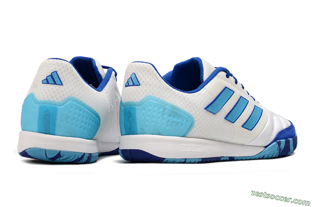 Adidas Top Sala Competition IC Low-Tops Soccer Shoes - White/Blue/Beige 6