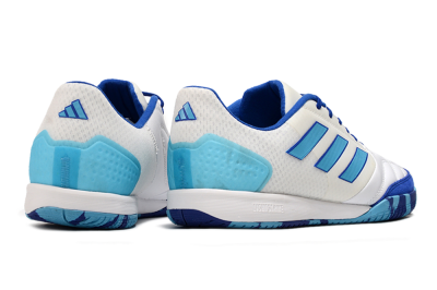 Adidas Top Sala Competition IC Low-Tops Soccer Shoes - White/Blue/Beige