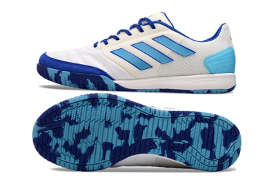Adidas Top Sala Competition IC Low-Tops Soccer Shoes - White/Blue/Beige