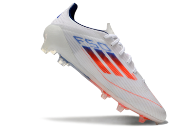 Adidas F50 Elite FG Low-Tops Soccer Cleats - White/Red/Blue