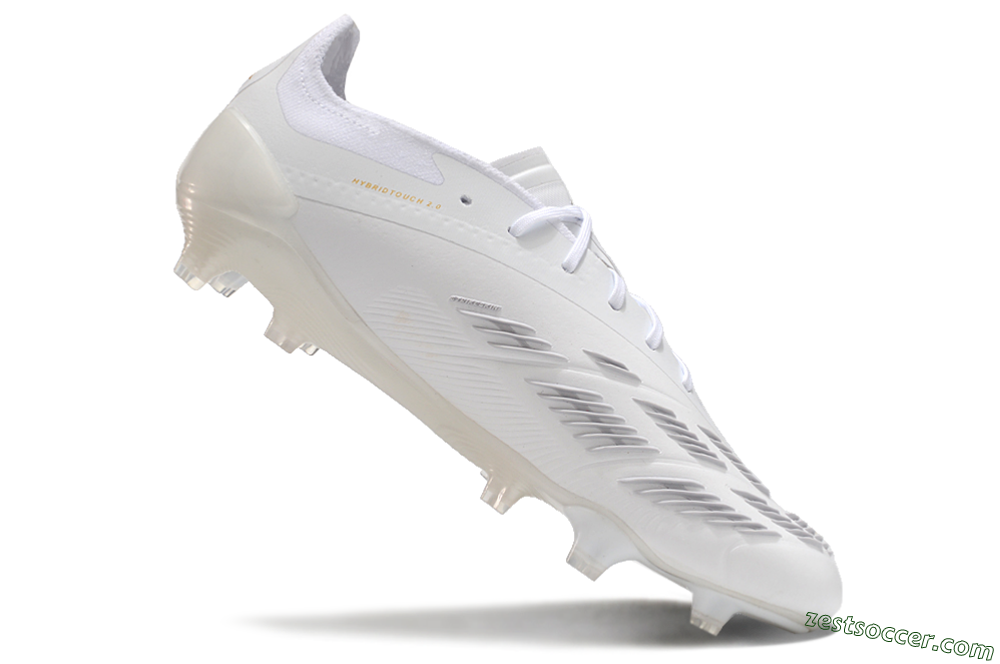 Adidas Predator Elite 24 FG Low-Tops Soccer Cleats - Beige/White/Gold 4