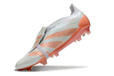 Adidas Predator Elite Foldover Tongue FG Low-Tops Soccer Cleats - Beige/white/Orange