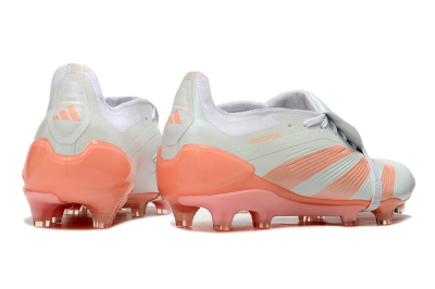 Adidas Predator Elite Foldover Tongue FG Low-Tops Soccer Cleats - Beige/white/Orange