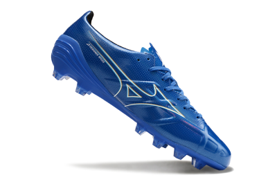Mizuno Monarcida Alpha FG Low-Tops Soccer Cleats - Blue/White/Yellow
