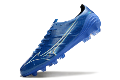Mizuno Monarcida Alpha FG Low-Tops Soccer Cleats - Blue/White/Yellow
