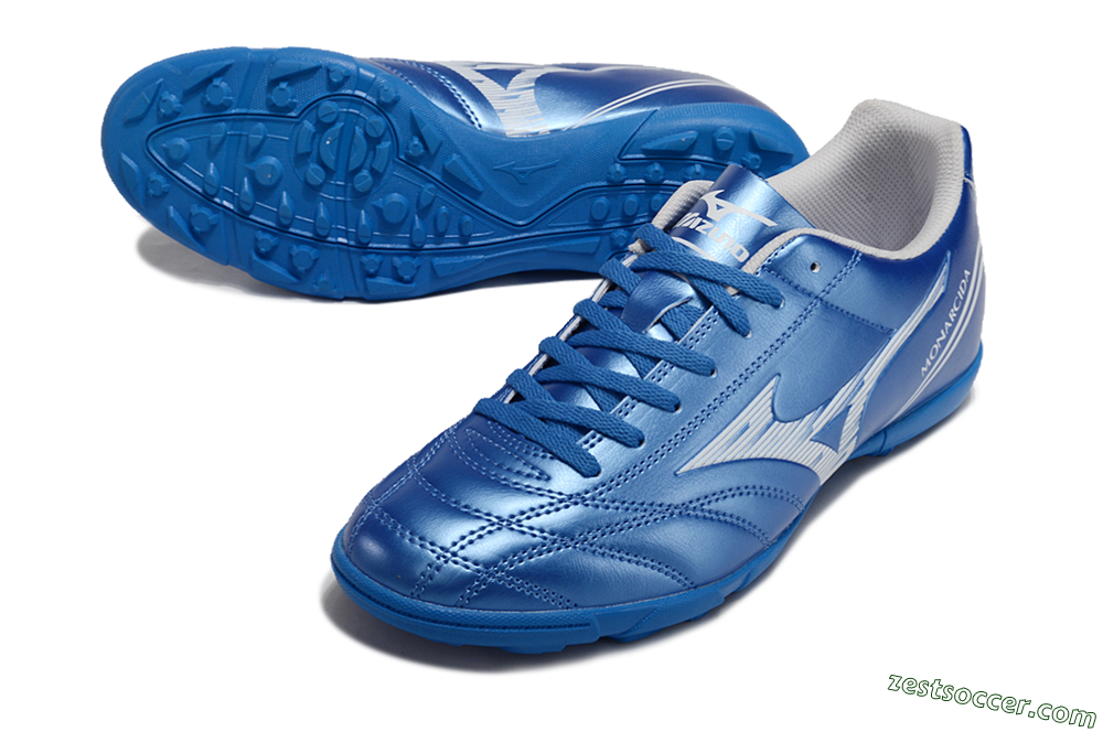 Mizuno Monarcida Neo TF Low-Tops Soccer Shoes - Blue/White 3
