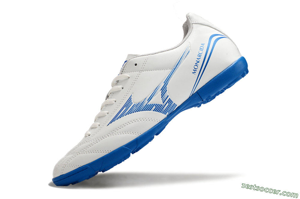 Mizuno Monarcida Neo TF Low-Tops Soccer Shoes - White/Blue 5