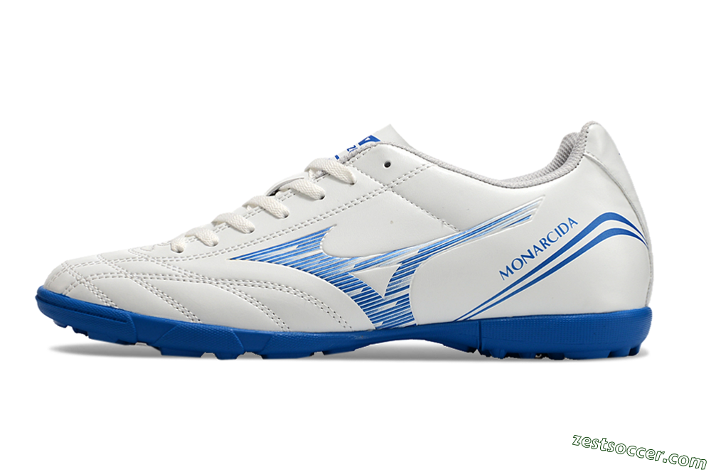 Mizuno Monarcida Neo TF Low-Tops Soccer Shoes - White/Blue 2