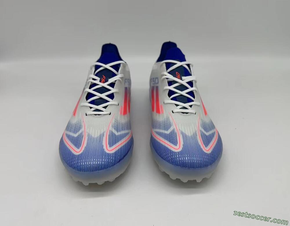Adidas F50 Pro TF Low-Tops Soccer Shoes - Blue/Red/Beige