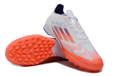 Adidas F50 Pro TF Low-Tops Soccer Shoes - White/Red/Blue