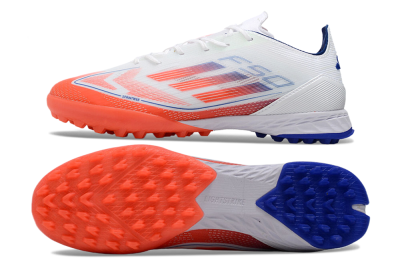 Adidas F50 Pro TF Low-Tops Soccer Shoes - White/Red/Blue