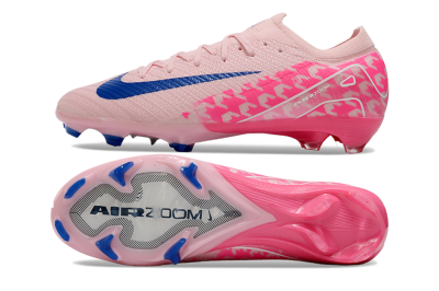 Nike Air Zoom Mercurial Vapor 16 Elite FG Low-Tops Soccer Cleats - Pink/White/Blue