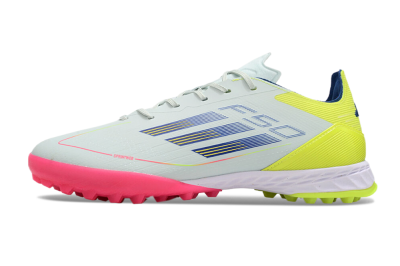 Adidas F50 Pro TF Low-Tops Soccer Shoes - Almost Blue/Semi Lucid Blue/Semi Solar Yellow