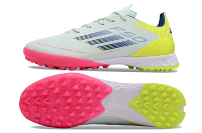 Adidas F50 Pro TF Low-Tops Soccer Shoes - Almost Blue/Semi Lucid Blue/Semi Solar Yellow